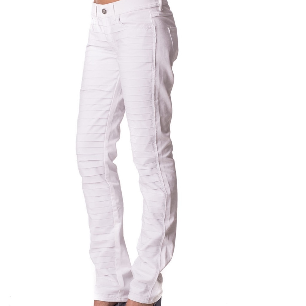 NWT DIESEL BLACK GOLD sz 26 White Pleat Front Jean - Picture 1 of 8
